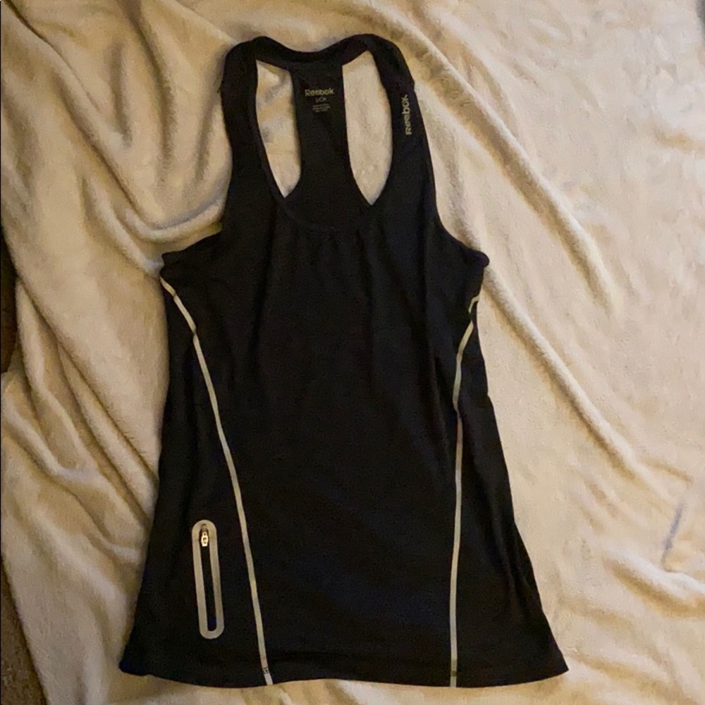 Black Reebok workout tank top